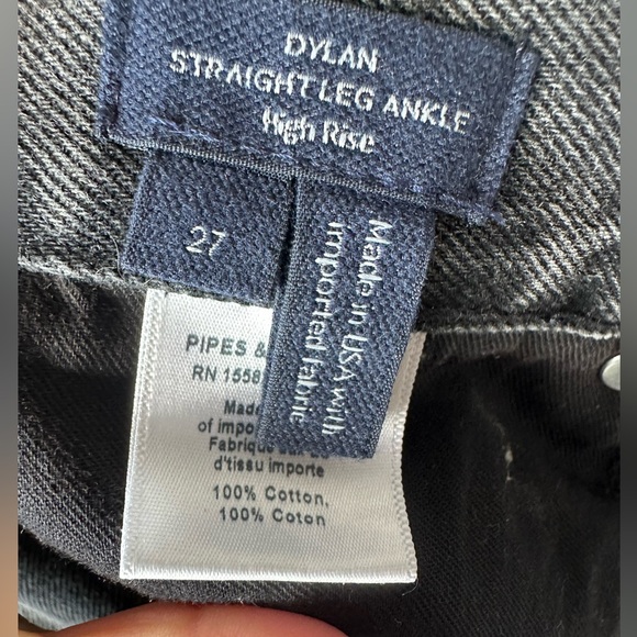 VB Dylan Rhinestone-Stripe Straight-Leg Jean - Picture 8 of 9